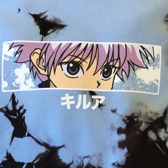 HUNTER X LIGHT BLUE HOODED SWEATSHIRT - Picture 2 of 4